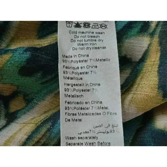 Avenue Women's Ave Studio V Neck 3/4 Semi Sheer Sleeves Rosie Layer Top sz 22/24 - Picture 10 of 11